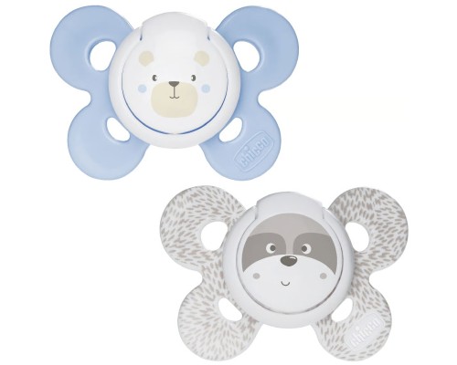 Пустушка Chicco Physio Comfort силіконова від 2 до 6 місяців 2шт. (блакитна) (74931.21.00)