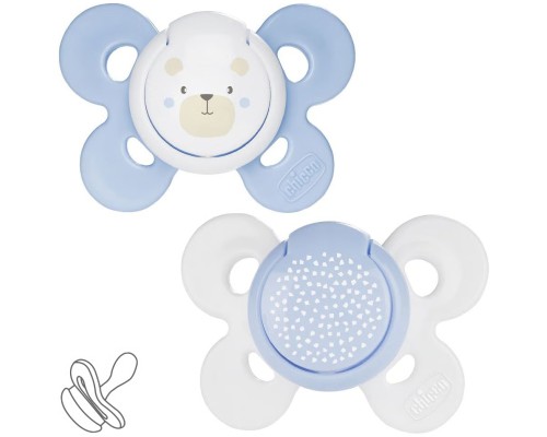 Пустушка Chicco Physio Comfort силіконова від 2 до 6 місяців 2шт. (блакитна) (74931.21.00)