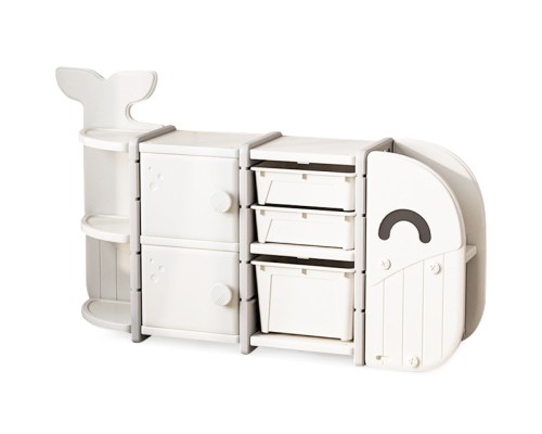 Дитячий стелаж Mealux Swimo White (KD-E017 White)