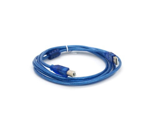 Кабель для принтера USB 2.0 AM/BM 2.0m ferrite blue Ritar (YT-AM/BM-2.0TBL)