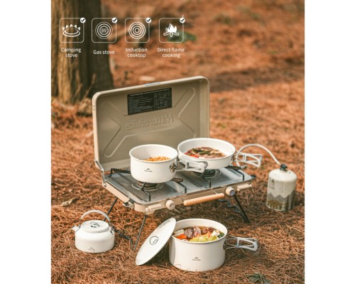 Котел туристичний Naturehike CNK2450CF013, 3 л, алюміній (6927595712450)