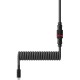 Дата кабель USB 2.0 AM to USB-C 1.37m coiled gray-black HyperX (6J679AA)