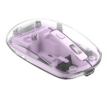 Мишка XO M12 Wireless Transparent/Pink (M12 Purple)
