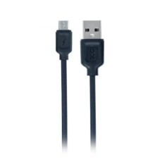 Дата кабель USB 2.0 AM to Micro 5P 1.0m 2.1A black XO (NB36-M-1-BK)