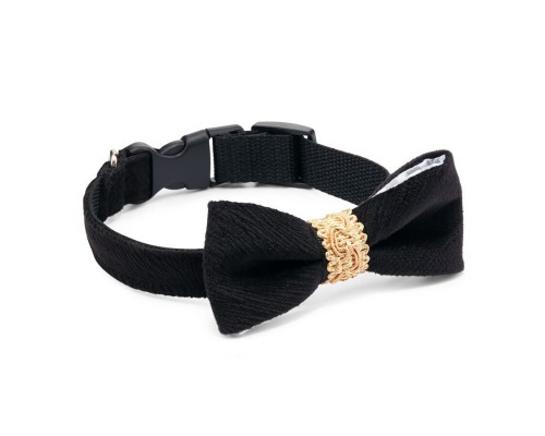 Нашийник для тварин Chloe's Home Royal чорний M (CLH1868)