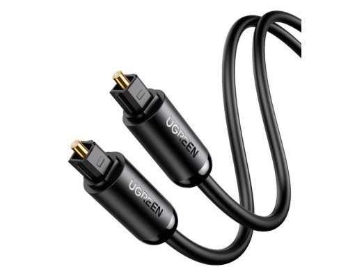 Кабель мультимедійний Optical Toslink 1.0m AV122 black Ugreen (70890)