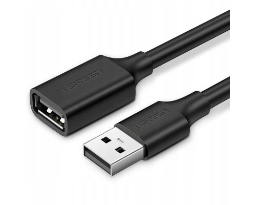 Дата кабель USB 2.0 AM/AF 0.5m US103 black Ugreen (10313)