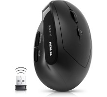 Мишка REAL-EL RM-490W Wireless/Bluetooth Black (EL123200058)