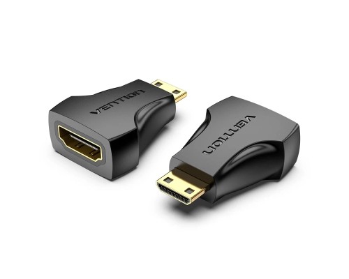 Перехідник Mini HDMI Male to HDMI Female Adapter Black VENTION (AISB0)