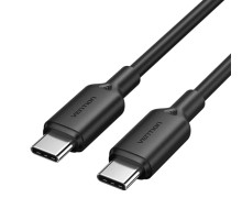 Дата кабель USB 2.0 Type-C Male to Type-C Male 3A Cable 1M Black PVC Type VENTION (TRCBF)
