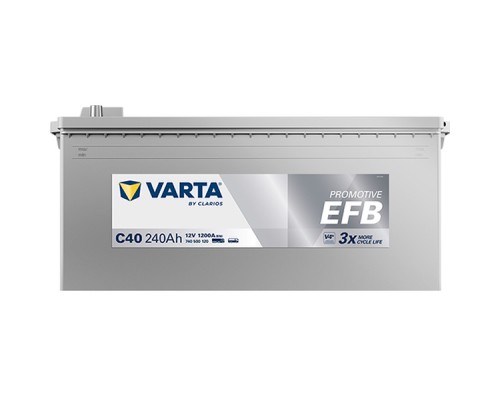 Акумулятор автомобільний Varta ProMotive EFB 240Ah бокова(+/-) (1200EN) C40 (740500120)