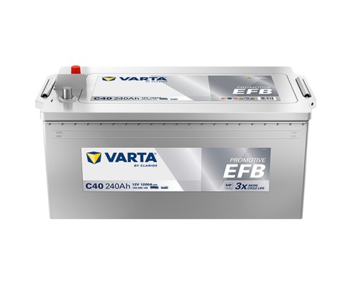 Акумулятор автомобільний Varta ProMotive EFB 240Ah бокова(+/-) (1200EN) C40 (740500120)