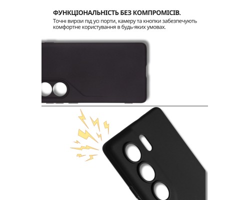 Чохол до мобільного телефона BeCover Silicone Tecno Camon 40 (CM5) Black (714679)
