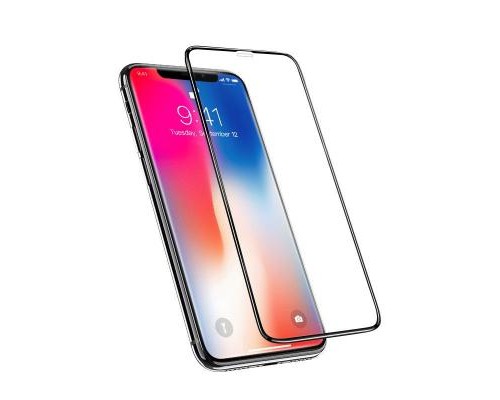 Скло захисне Drobak для iPhone 11 (Black) (500276)