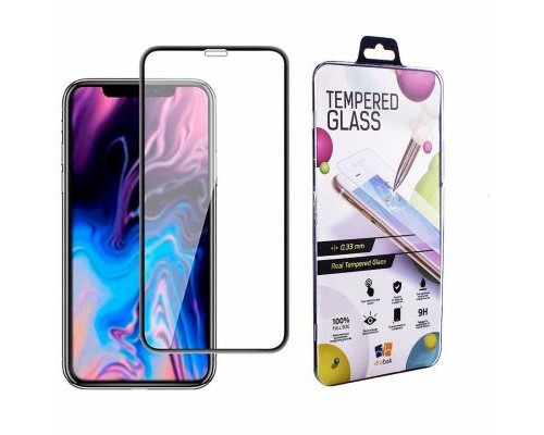 Скло захисне Drobak для iPhone 11 (Black) (500276)