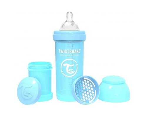 Пляшечка для годування Twistshake антиколькова 260 мл, світло-блакитна (69864) Пляшечка для годування Twistshake антиколькова 260 мл, світло-блакитна (69864)