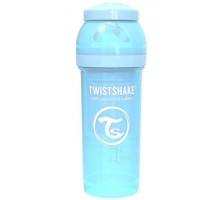 Пляшечка для годування Twistshake антиколькова 260 мл, світло-блакитна (69864)