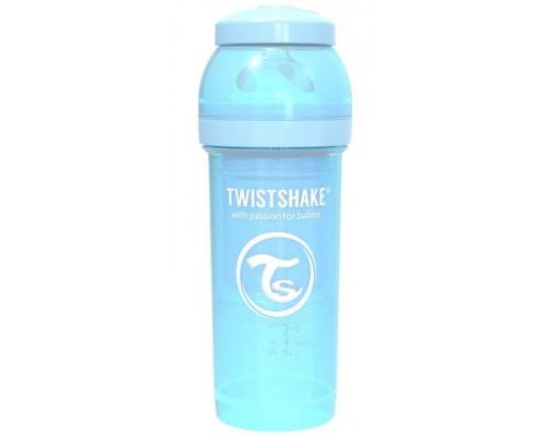 Пляшечка для годування Twistshake антиколькова 260 мл, світло-блакитна (69864) Пляшечка для годування Twistshake антиколькова 260 мл, світло-блакитна (69864)