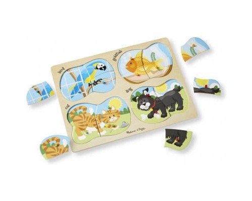 Пазл Melissa&Doug 4 в 1 Домашні тварини (MD9861)