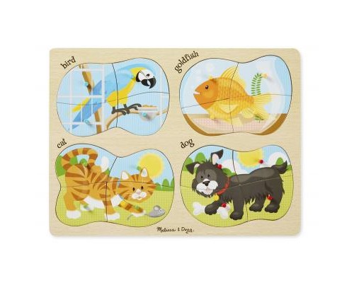 Пазл Melissa&Doug 4 в 1 Домашні тварини (MD9861)