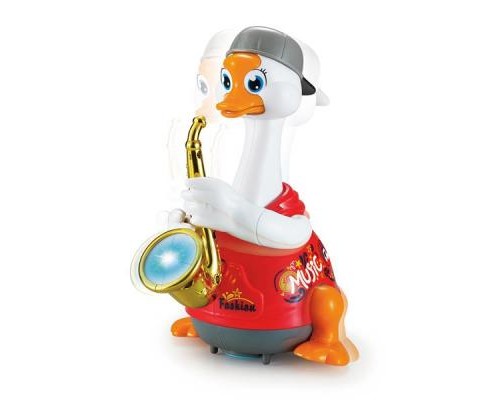 Розвиваюча іграшка Hola Toys Гусак-саксофоніст, червоний (6111-red)