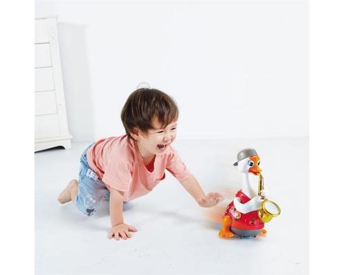 Розвиваюча іграшка Hola Toys Гусак-саксофоніст, червоний (6111-red)