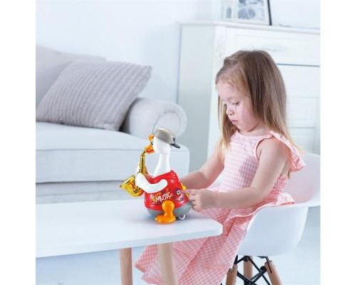 Розвиваюча іграшка Hola Toys Гусак-саксофоніст, червоний (6111-red)
