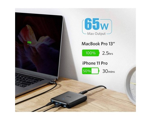 Зарядний пристрій Anker PowerPort Atom III Slim 4 - 65W 3&1xUSB-C PIQ3.0 (A2045G11)