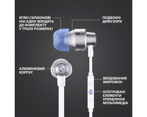 Навушники Logitech G333 White (981-000930)