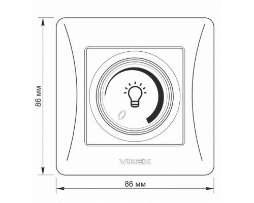 Світлорегулятор Videx BINERA LED 200Вт чорний граф (VF-BNDML200-BG)
