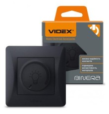 Світлорегулятор Videx BINERA LED 200Вт чорний граф (VF-BNDML200-BG)