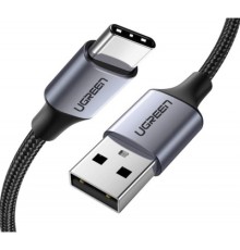 Дата кабель USB 2.0 AM to Type-C 1.5m US288 Aluminum Braid (Black) Ugreen (60127)