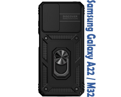 Чохол до мобільного телефона BeCover Military Samsung Galaxy A22 SM-A225 / M32 SM-M325 Black (706636)