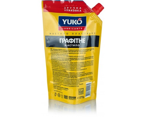 Мастило автомобільне Yuko графітне дой-пак зі штуцером, 375г (4820070241471)