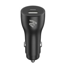 Зарядний пристрій 2E Dual USB Car Charger 38W, PD, QC, black (2E-ACR18PDQC-B)
