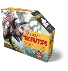 Пазл I AM Динозавр Тріцератопс, 100 елементів (4015)