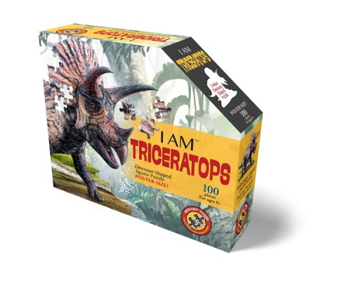 Пазл I AM Динозавр Тріцератопс, 100 елементів (4015)