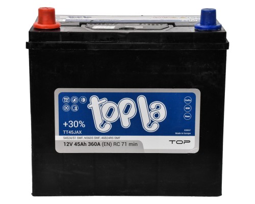 Акумулятор автомобільний Topla 45 Ah/12V Top/Energy Japan (118 145)