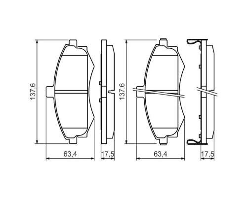 Гальмівні колодки Bosch 0 986 424 810