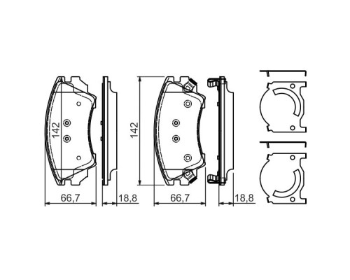 Гальмівні колодки Bosch 0 986 494 275