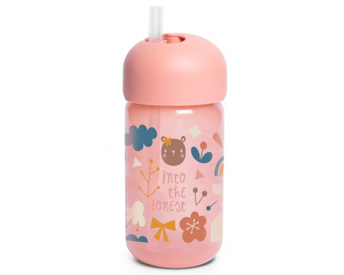 Поїльник-непроливайка Suavinex Лісові історії 340 мл. +18міс. рожева (401205)