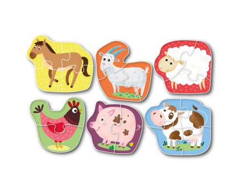 Пазл DoDo 2-3-4 елементи Домашні тварини (300152)