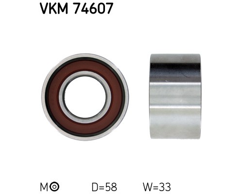 Ролик натягувача ременя SKF VKM 74607