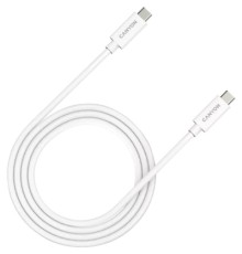 Дата кабель USB-C to USB-C 1.0m UC-44 5A 240W(ERP) E-MARK, white Canyon (CNS-USBC44W)