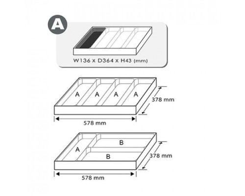 Набір викруток Toptul ударних із шестигранником 6 шт. (У ложементі) (GAAT0601)