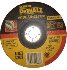 Круг зачистний DeWALT чорний/кольоровий метал, 180х6.0х22.23 мм (DX7961)