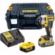 Шуруповерт DeWALT 18V XR Li-Ion, 2x5Ah, безщітковий, 205 Нм, 3250 об/хв, кейс (DCF887P2)