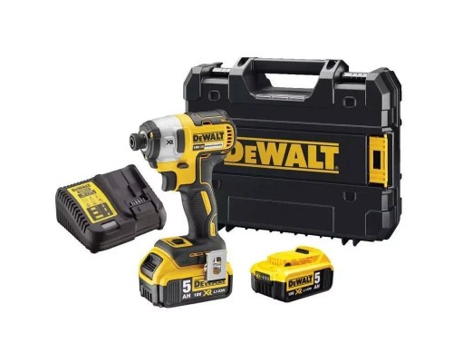 Шуруповерт DeWALT 18V XR Li-Ion, 2x5Ah, безщітковий, 205 Нм, 3250 об/хв, кейс (DCF887P2)