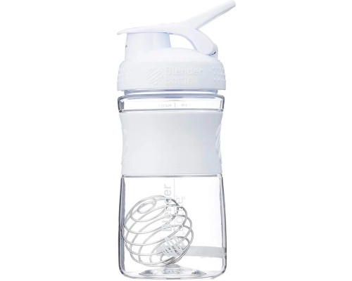 Шейкер спортивний BlenderBottle SportMixer 20oz/590ml White (SM 20oz White) Шейкер спортивний BlenderBottle SportMixer 20oz/590ml White (SM 20oz White)