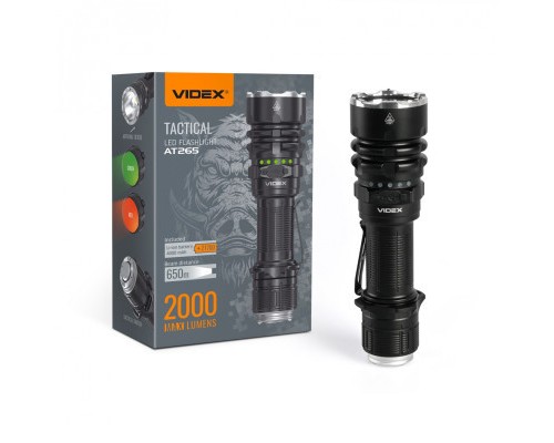Ліхтар Videx Тактичний 2000Lm 6500K (VLF-AT265)